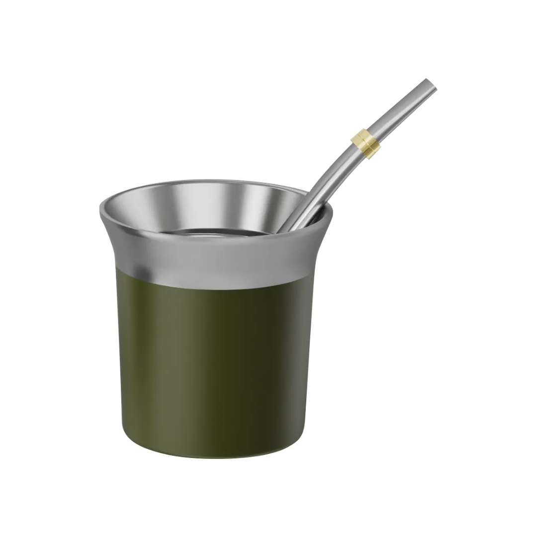 Termo Eléctrico T-mate 1 Litro Tapa Mate Y Bombilla Color Ve Verde - Image 3