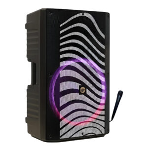 Parlante Torre Stromberg Intense Pro 150w C/mic Luces Rgb Color Negro Profesional Wooferde 15"
