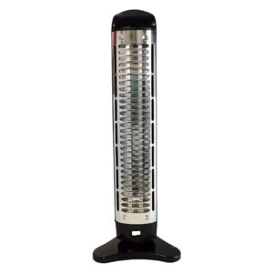 Estufa Eléctrica Magiclick Vertical Cuarzo 2 Velas 1200w Calefactor Cromado