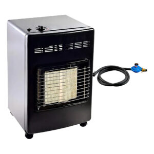 Calefactor A Gas Gabinete Torpedo Lara 3800kcal Ruedas Gas Envasado 10kg Gris