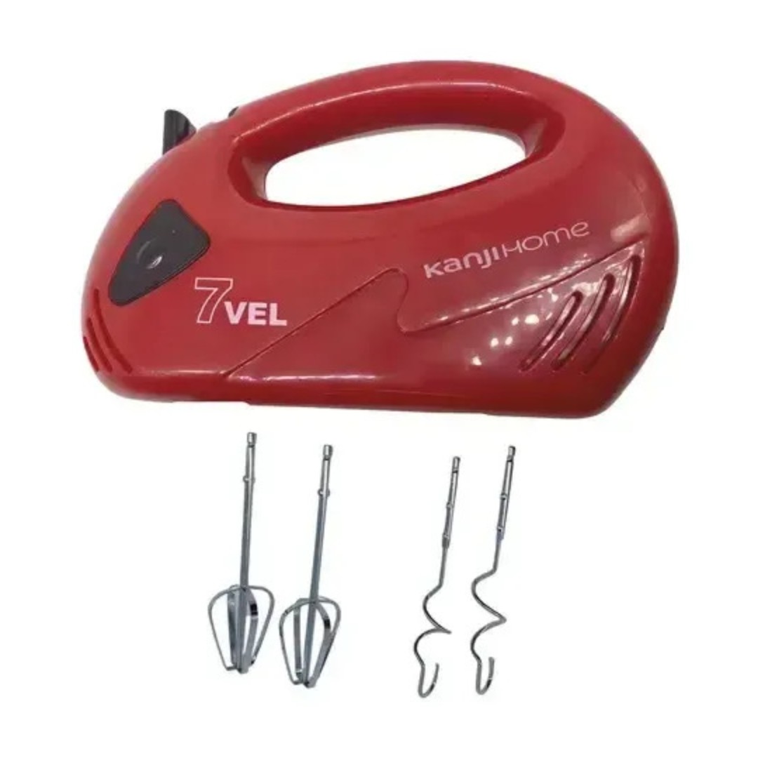 Batidora de Mano Kanji KJH-BLO300HMO1 300 W 7 Velocidades Roja - imagen 2