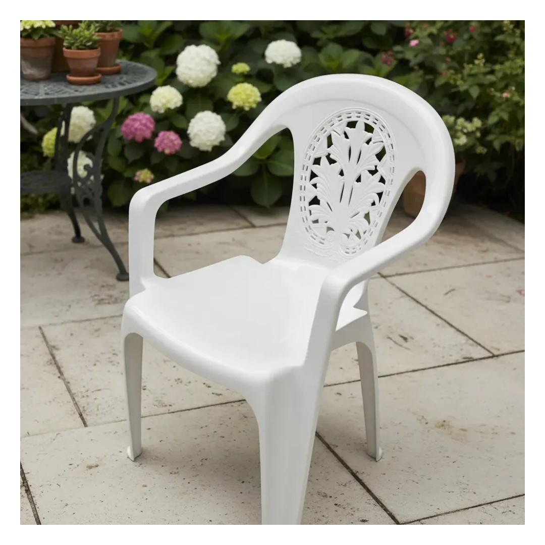 Silla de Jardín de Plástico Reforzada con Apoyabrazos Moon - imagen 2
